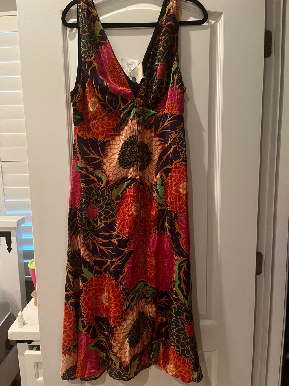 Farm Rio Vintage Garden Sleeveless Midi Dress - Picture 7 of 7